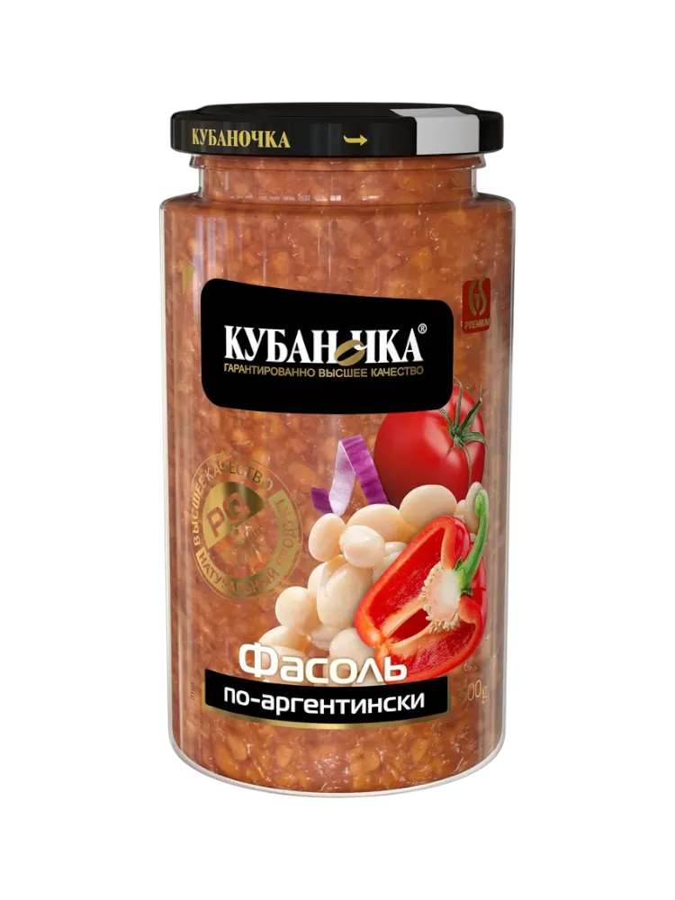 ФАСОЛЬ КУБАНОЧКА 500Г ПО АРГЕНТИНСКИ СТ/Б