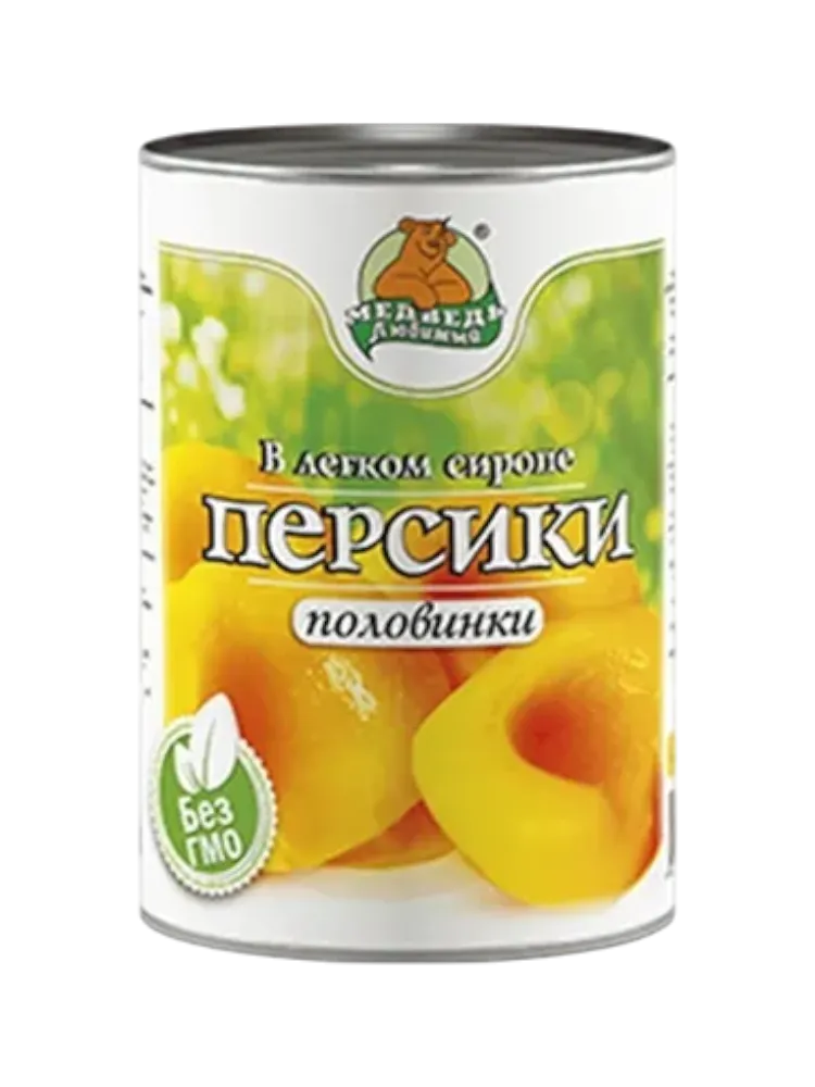 ПЕРСИКИ МЕДВЕДЬ ЛЮБИМЫЙ 425Г Ж/Б