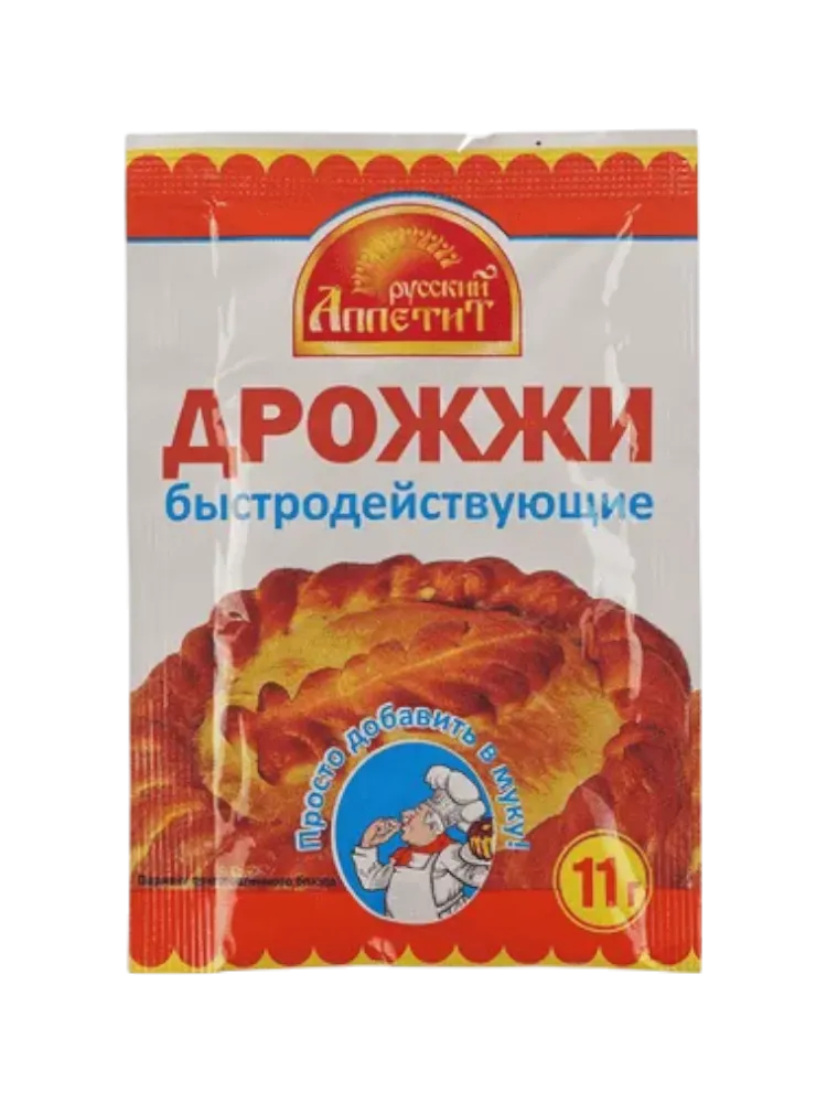 ПРИПРАВА РУССКИЙ АППЕТИТ 11Г ДРОЖЖИ