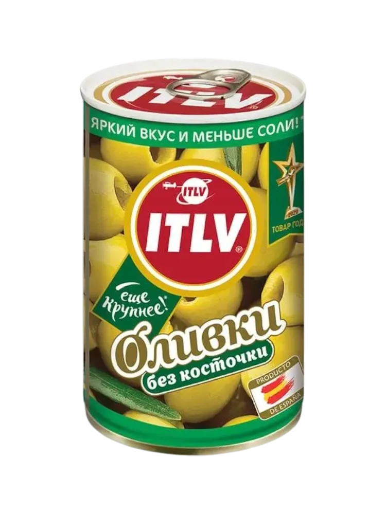 ОЛИВКИ ITLV 300Г ЗЕЛ Б/К