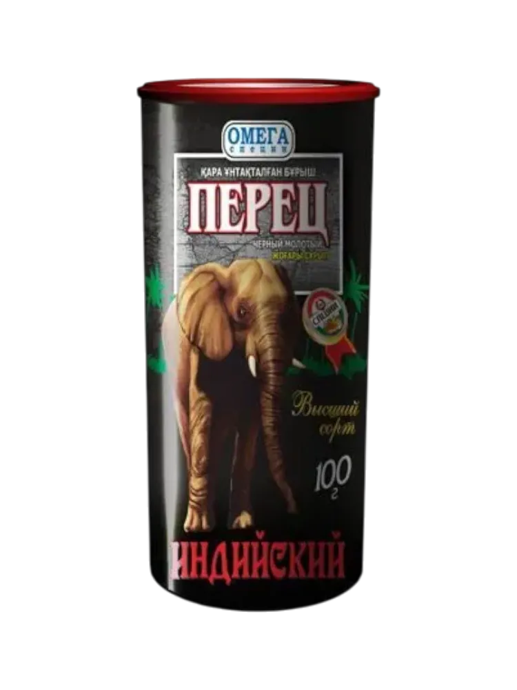 ПЕРЕЦ ОМЕГА 100Г ЧЕРНЫЙ МОЛОТЫЙ В ТУБЕ