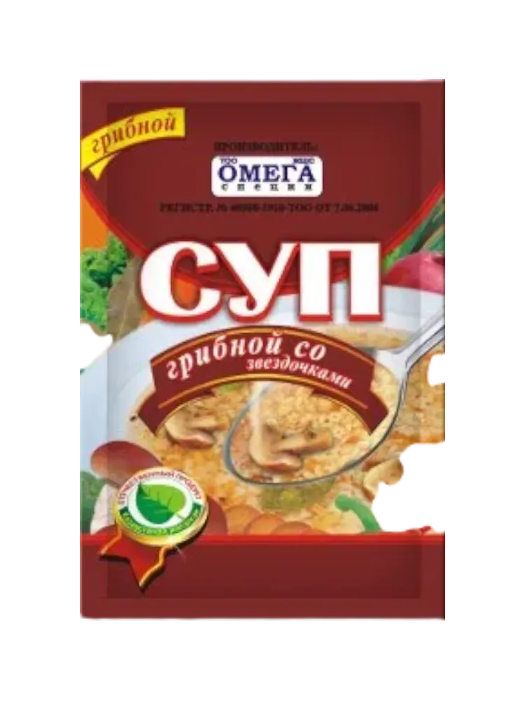 СУП ОМЕГА 70Г ГРИБНОЙ СО ЗВЕЗДОЧКАМИ