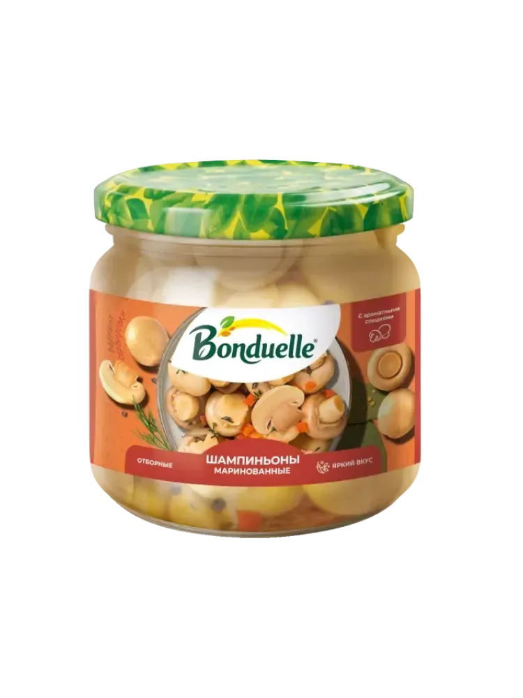 ШАМПИНЬОНЫ BONDUELLE 350МЛ МАРИНОВАННЫЕ