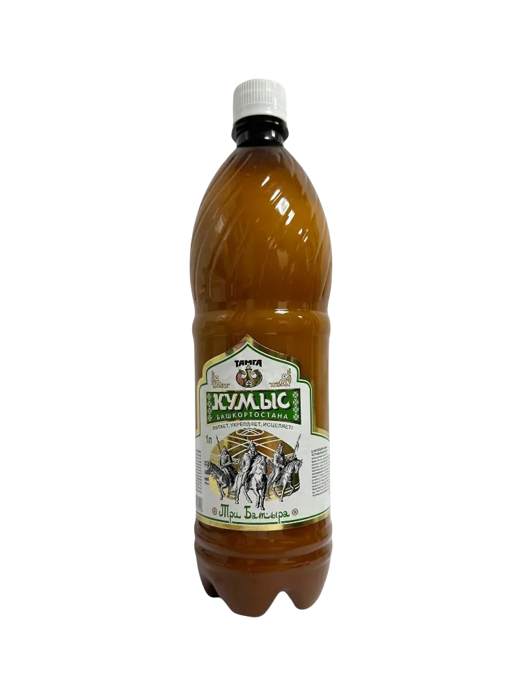 КУМЫС ТРИ БАТЫРА БАШКИРСКИЙ С МЕДОМ 1Л