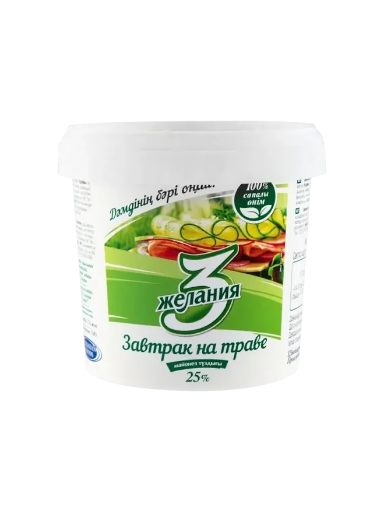 СОУС МАЙОНЕЗНЫЙ ЗАВТРАК НА ТРАВЕ 800МЛ ВЕДРО