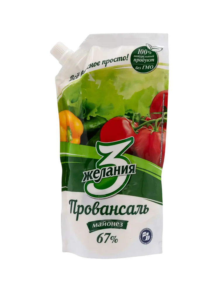МАЙОНЕЗ 3 ЖЕЛАНИЯ 380Г ПРОВАНСАЛЬ 67%