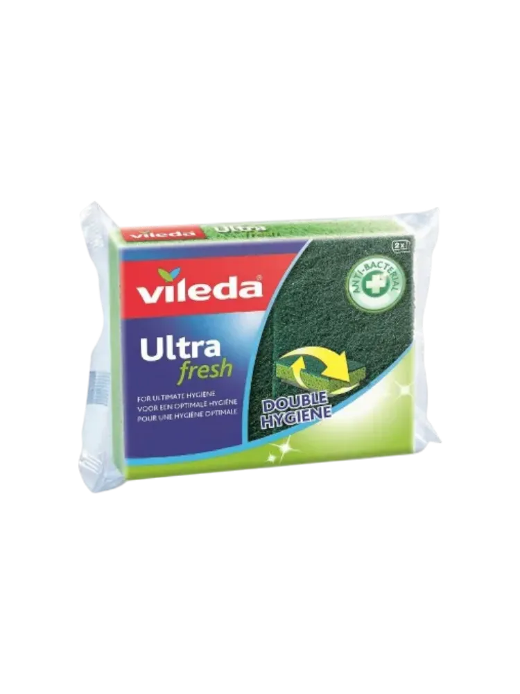 ГУБКА VILEDA ULTRA FRESH Д/ПОСУДЫ АНТИБАК 2ШТ