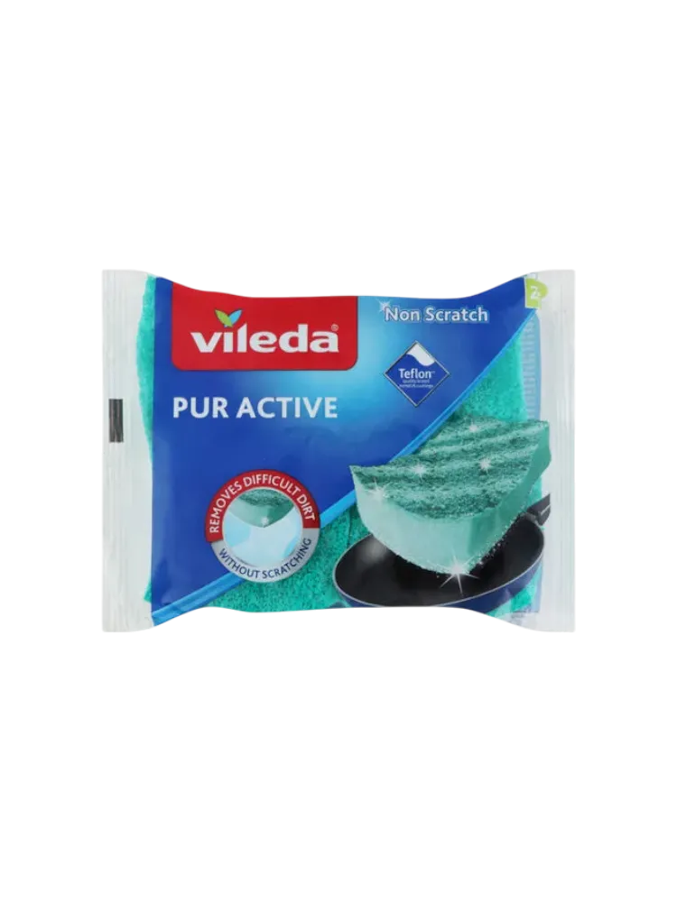 ГУБКА VILEDA PUR ACTIVE Д/ПОСУДЫ 2ШТ