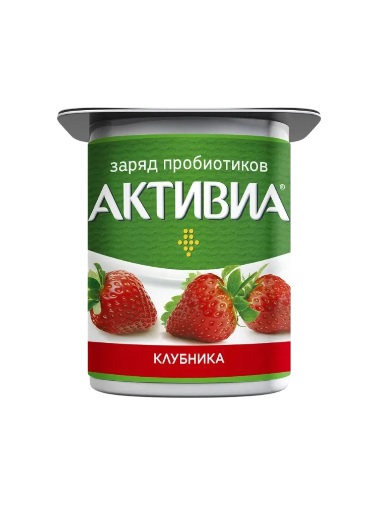 ЙОГУРТ АКТИВИА 110Г КЛУБНИКА