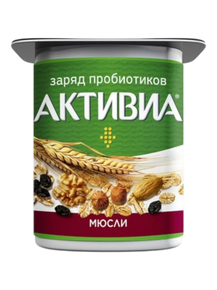 ЙОГУРТ АКТИВИА 110Г МЮСЛИ