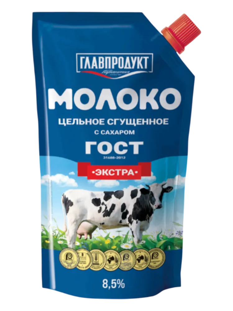 МОЛОКО СГУЩ 270Г С САХАРОМ ЦЕЛЬНОЕ ГОСТ ЭКСТРА