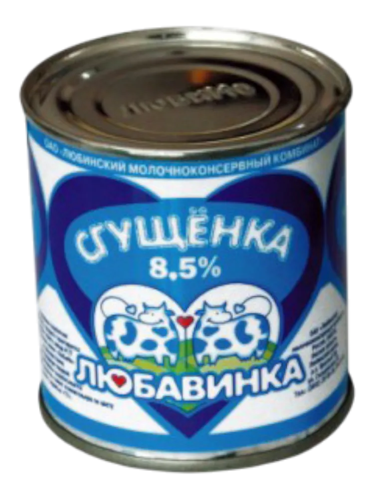 МОЛОКО СГУЩ ЛЮБАВИНКА 8.5% 380Г