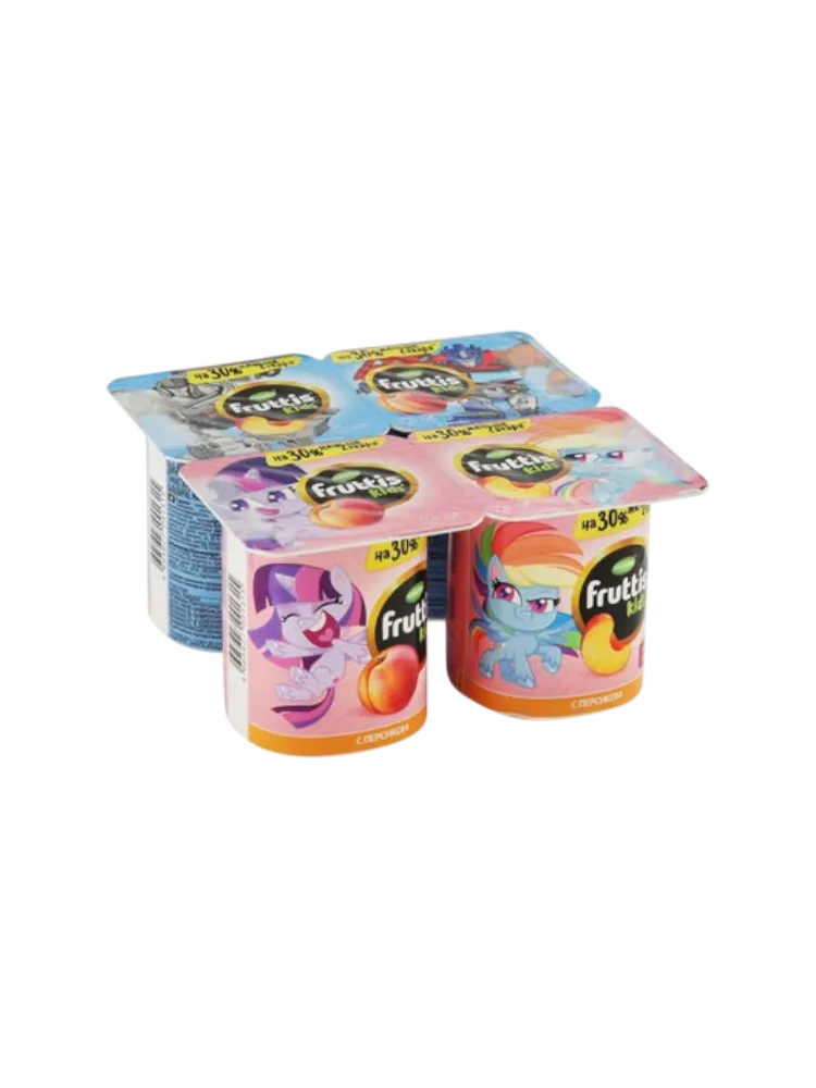 ЙОГУРТ FRUTTIS KIDS 110Г 2,5% ПЕРСИКОМ И ВИТАМИНАМИ А D E