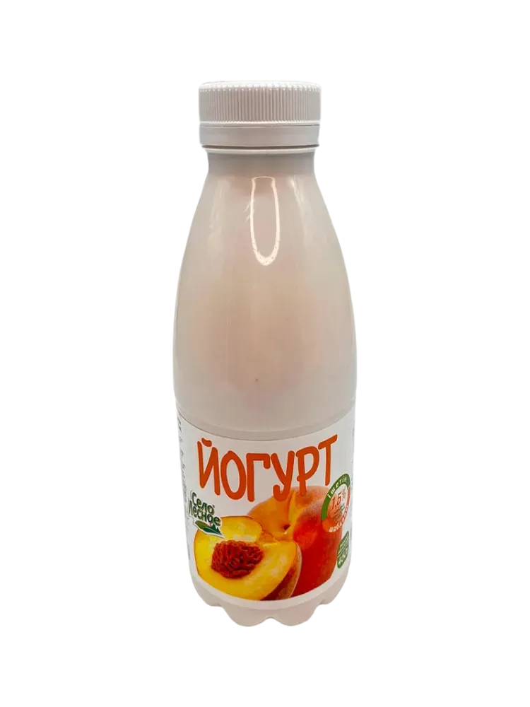 ЙОГУРТ СЕЛО ЛЕСНОЕ 930Г 1.5% ПЕРСИК