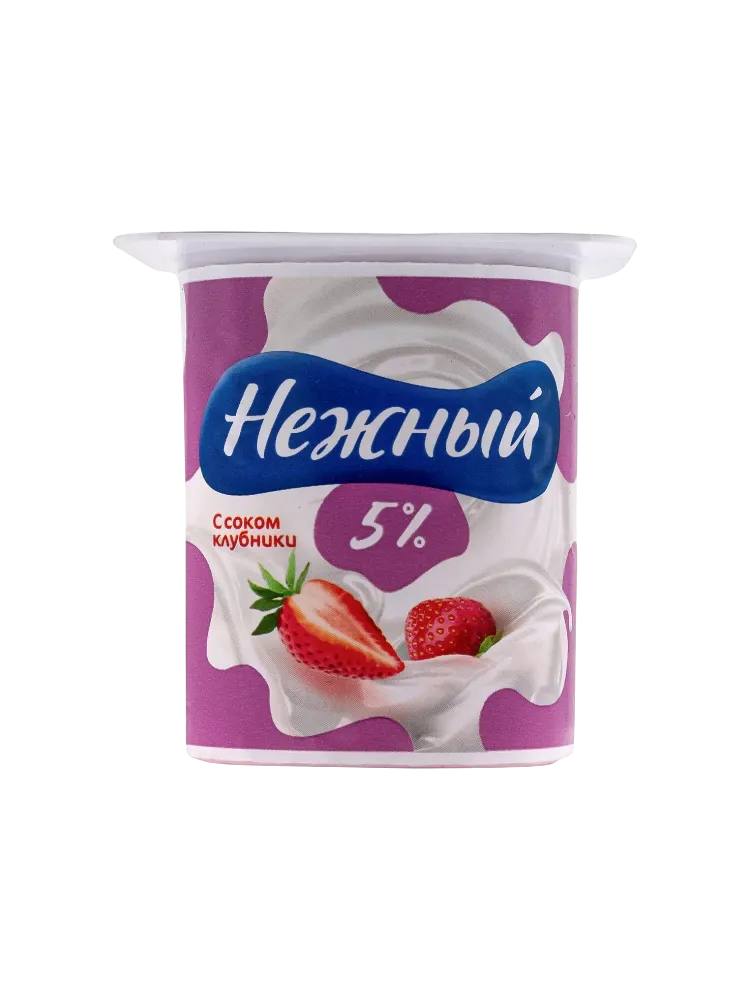 ЙОГУРТ CAMPINA НЕЖНЫЙ СЛИВ 100Г 5% КЛУБНИКА