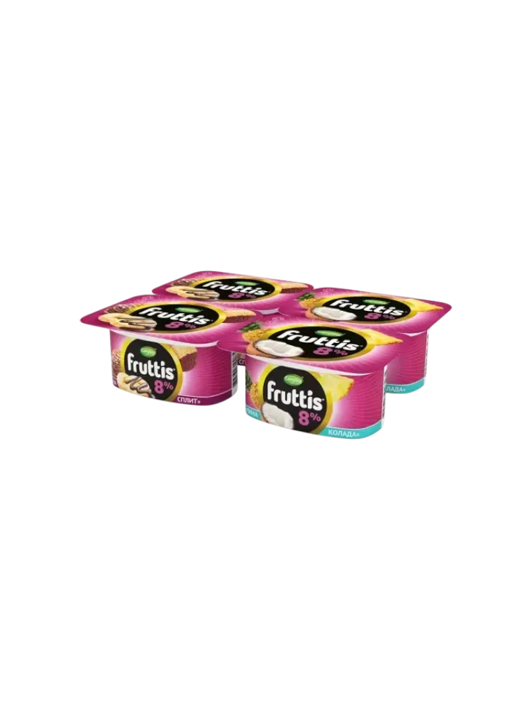 ЙОГУРТ FRUTTIS 115Г 8% БАНАНА-СПЛИТ/ПИНАКОЛАДА