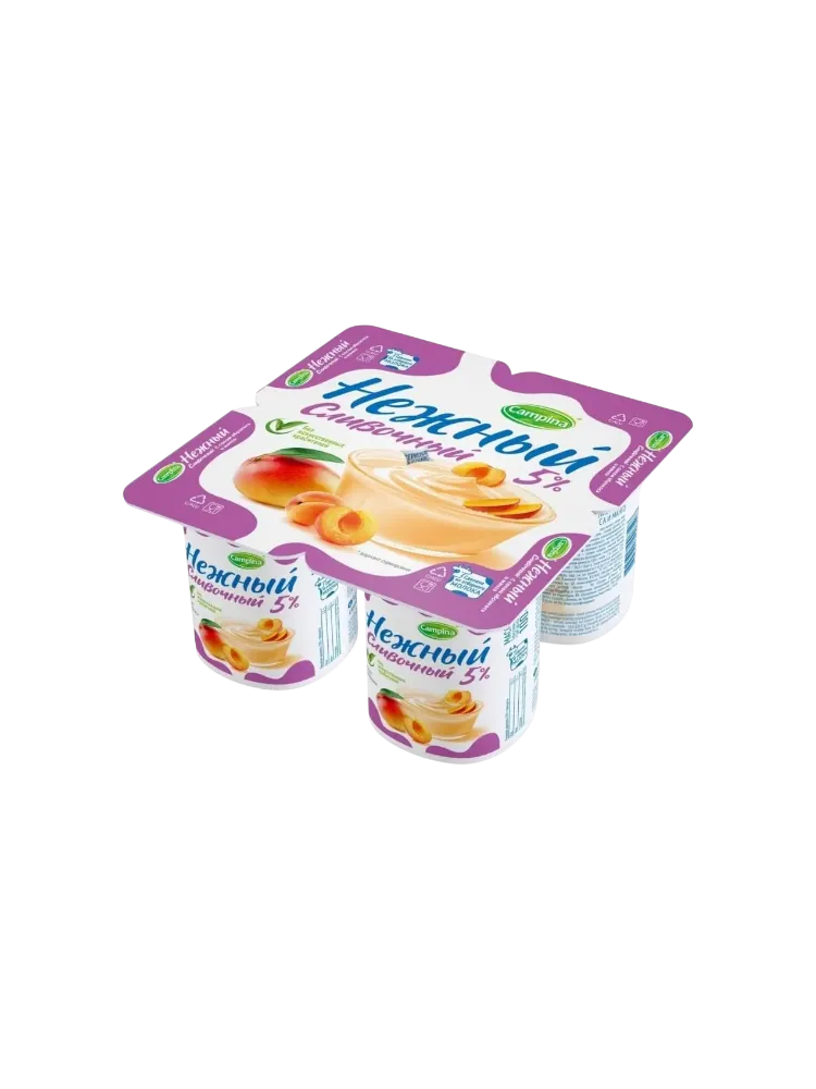 ЙОГУРТ CAMPINA НЕЖНЫЙ СЛИВ 100Г 5% АБРИКОС/МАНГО