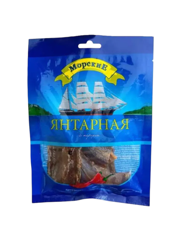 ЯНТАРНАЯ С ПЕРЦЕМ МОРСКИЕ 60Г СУШЕНО ВЯЛЕНЫЕ