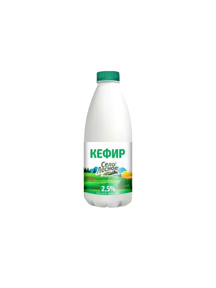 КЕФИР СЕЛО ЛЕСНОЕ 450Г 2.5%
