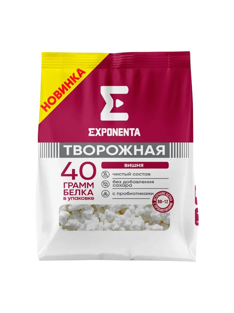 ПРОДУКТ ТВОРОЖНЫЙ EXPONENTA 250Г ВИШНЯ - фото 1