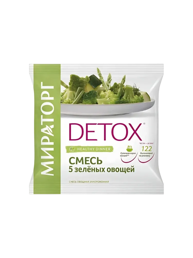 МИРАТОРГ 400Г СМЕСЬ 5 ЗЕЛЕНЫХ ОВОЩЕЙ