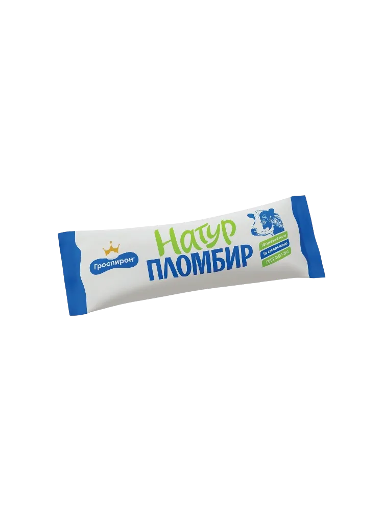 МОРОЖ ГРОСПИРОН 420Г НАТУР ПЛОМБИР ВАНИЛЬНЫЙ