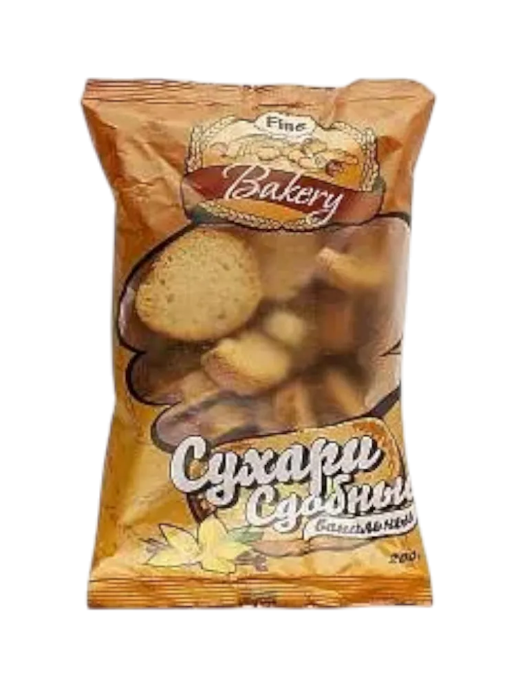 СУХАРИ FINE BAKERY 350Г ВАНИЛЬНЫЕ СДОБНЫЕ