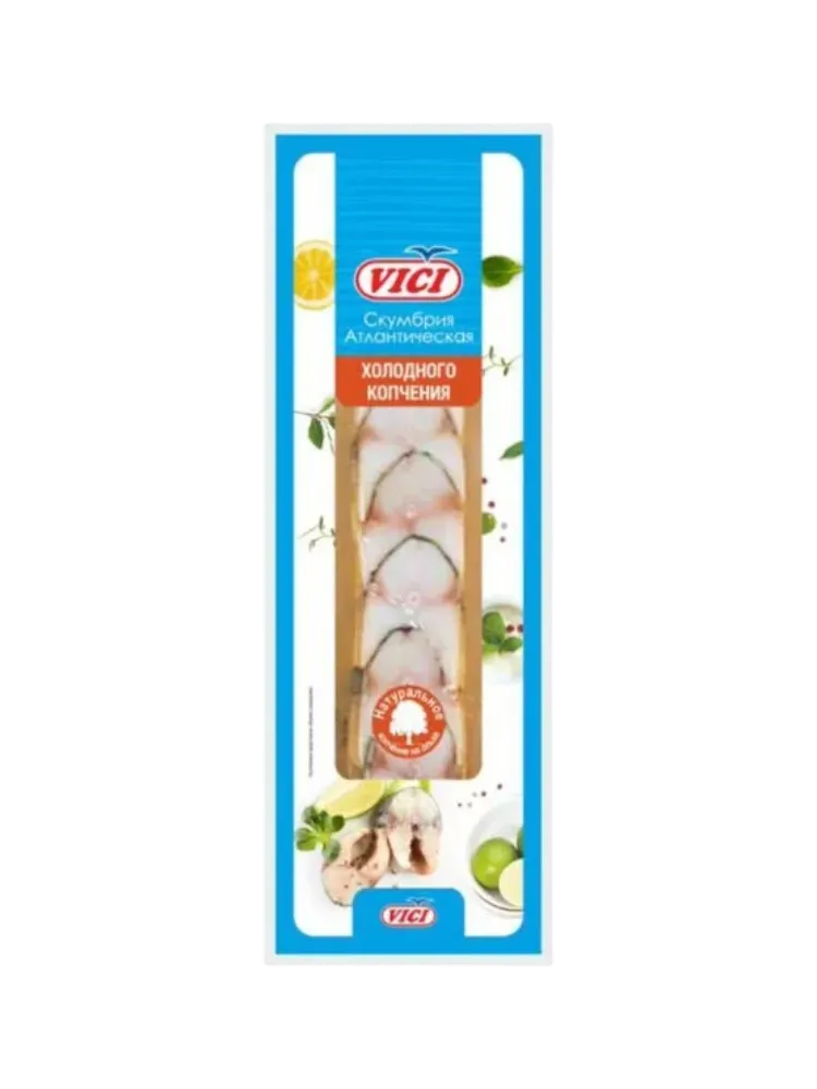 СКУМБРИЯ АТЛАНТИЧЕСКАЯ  VICI КУСОЧКИ Х/К ОХЛ 250Г