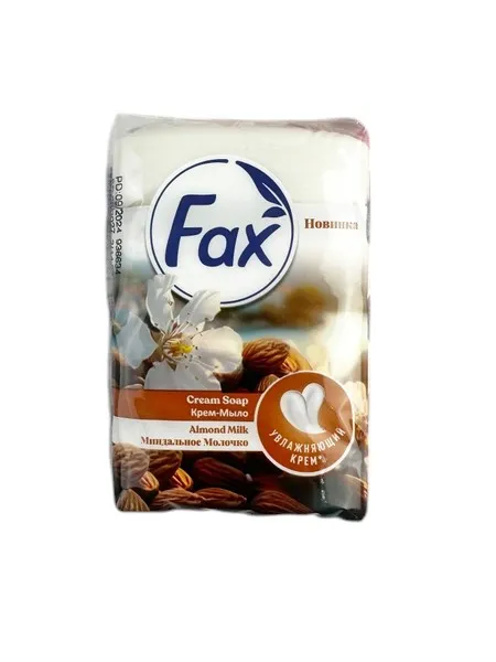 МЫЛО ТУАЛЕТНОЕ FAX 4*70Г МИНДАЛЬНОЕ МОЛОЧКО