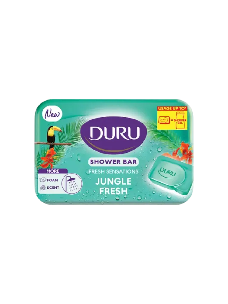 МЫЛО ТУАЛЕТНОЕ DURU 150Г FRESH SENSATIONS ТРОПИЧЕСКИЙ ЛЕС - фото 1