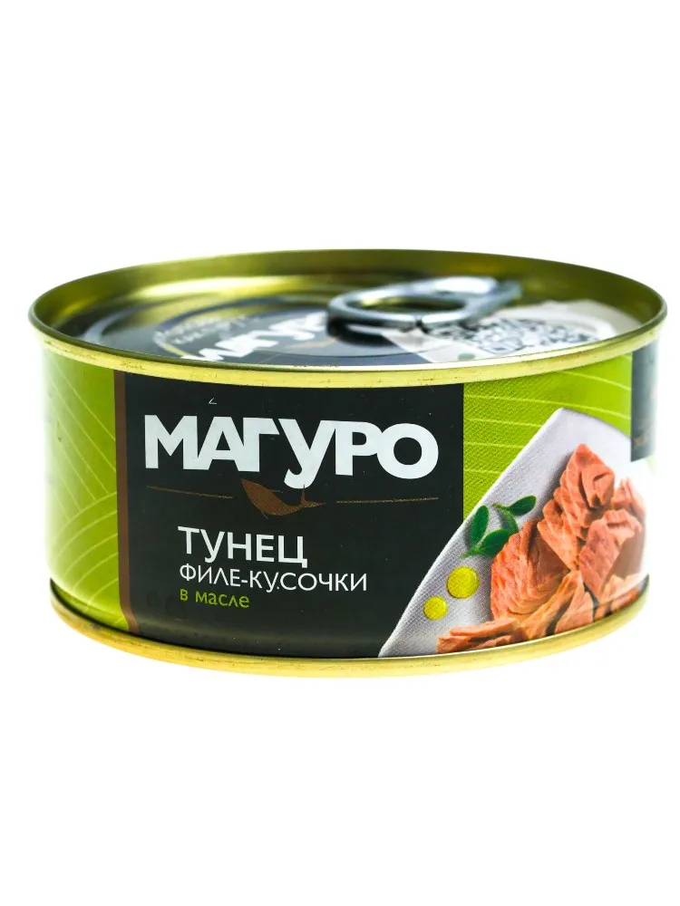 КОНСЕРВЫ МАГУРО 170Г ТУНЕЦ ЖЕЛТОПЕРЫЙ ФИЛЕ-КУСОЧКИ В МАСЛЕ
