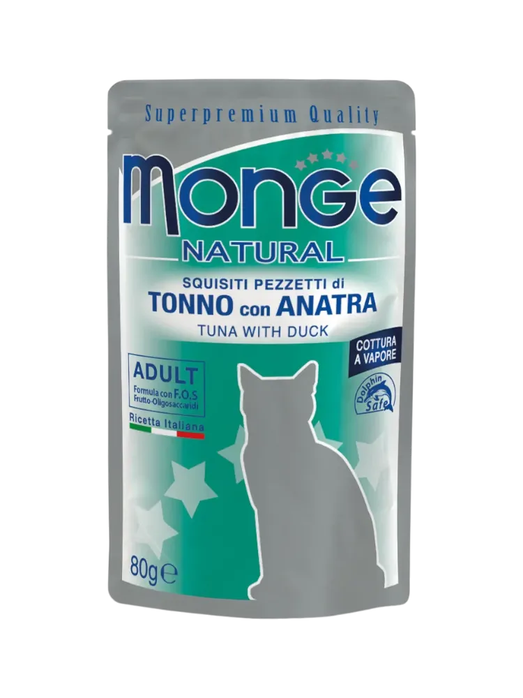 Monge Natural Adult Cat Tuna Flakes with Duck - фото 1