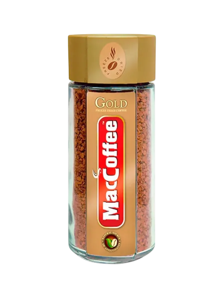 КОФЕ MACCOFFEE 90Г GOLD JAR