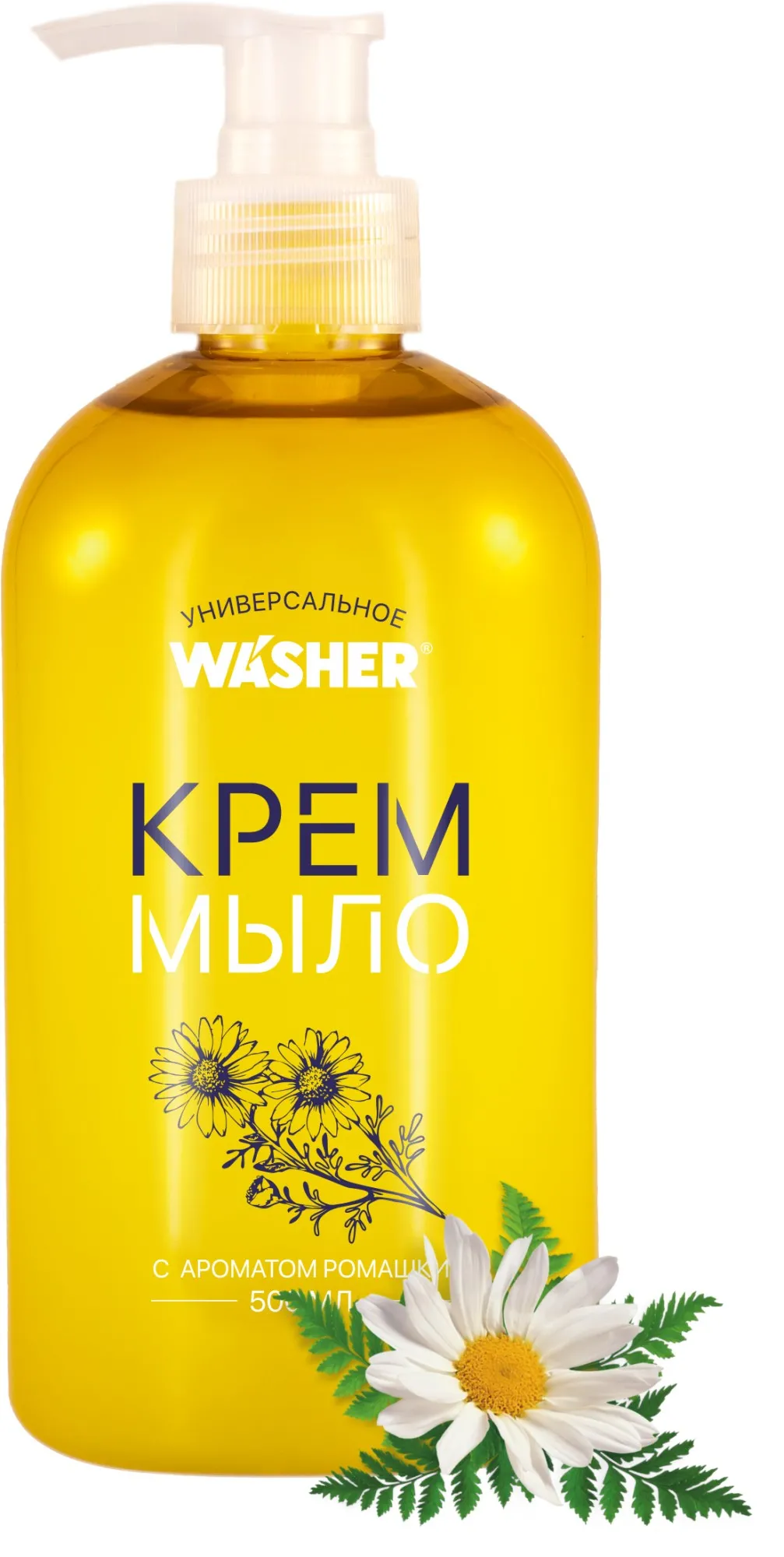КРЕМ МЫЛО WASHER-H 500МЛ РОМАШКА