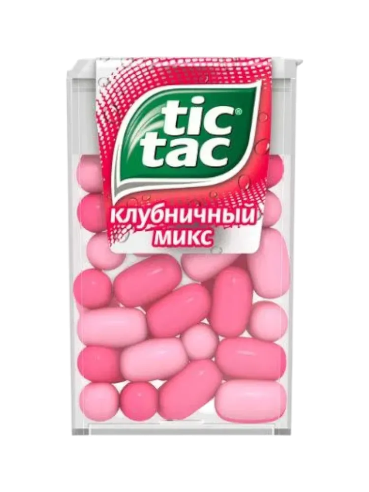 ДРАЖЕ TIC TAC КЛУБНИЧНЫЙ МИКС