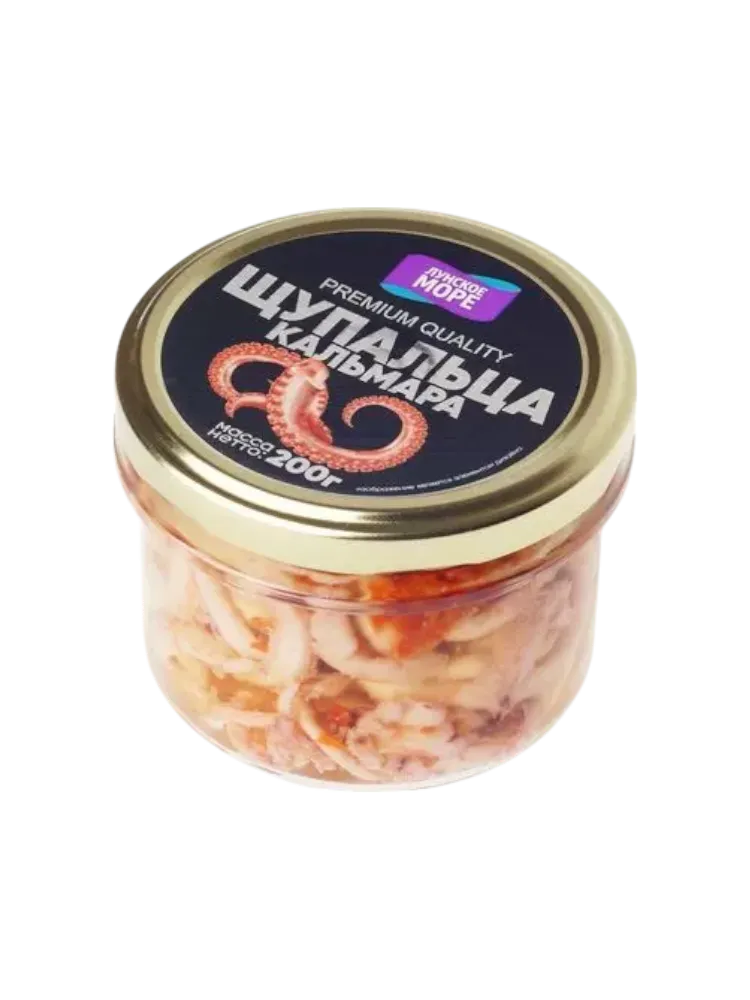 КАЛЬМАР ЛУНСКОЕ МОРЕ 200Г ЩУПАЛЬЦА В МАСЛЕ СТ/Б