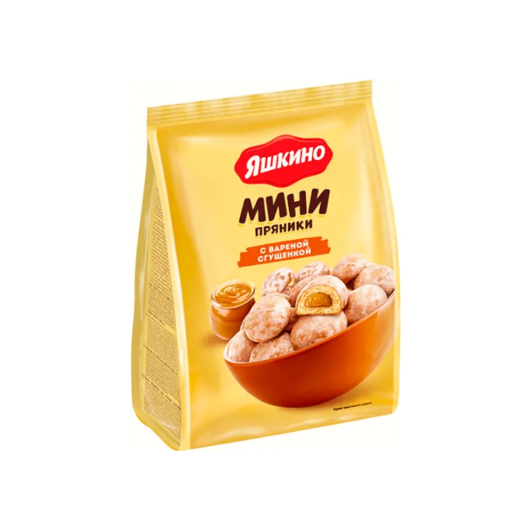 ЯШКИНО МИНИ-ПРЯНИК 300Г С ВАРЕНОЙ СГУЩЕНКОЙ