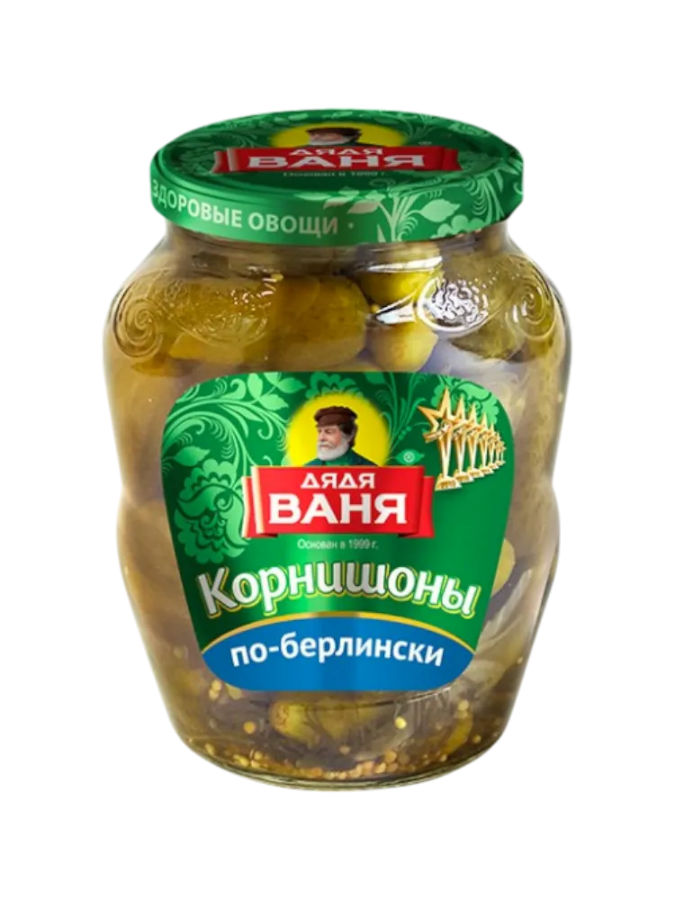 ОГУРЦЫ ДЯДЯ ВАНЯ 370МЛ ПО БЕРЛИНСКИ