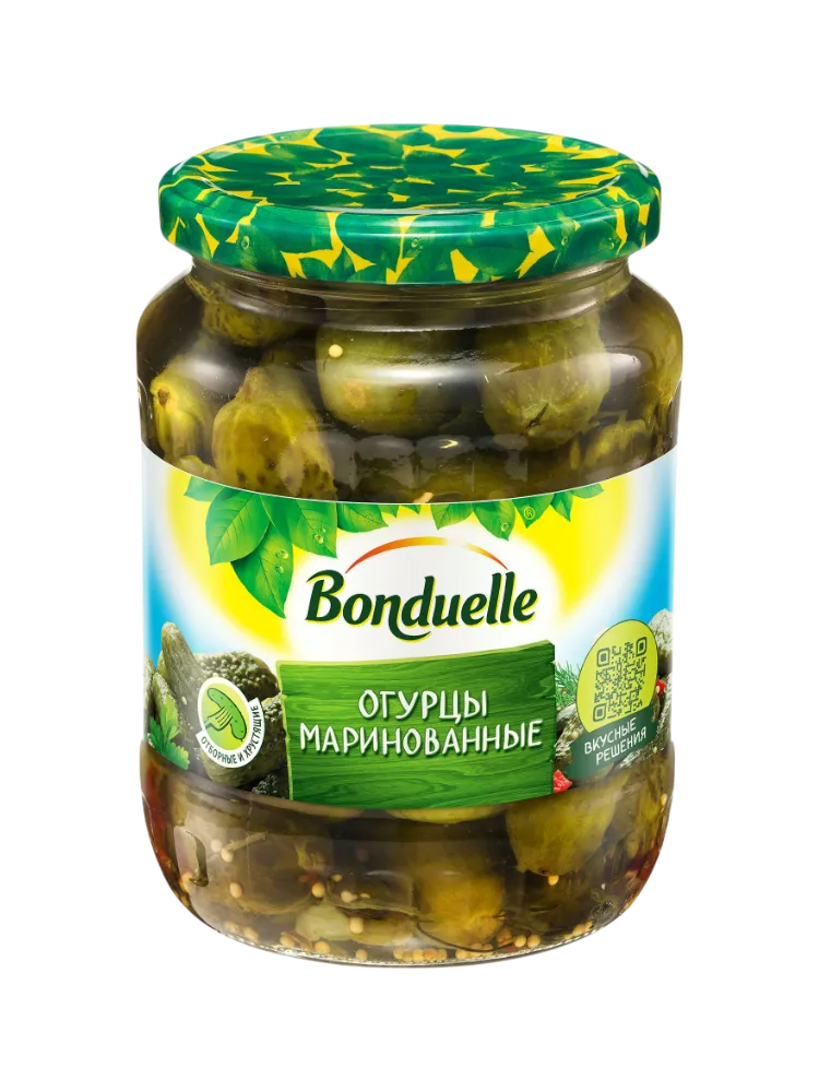 ОГУРЦЫ BONDUELLE 680Г МАРИНОВАННЫЕ