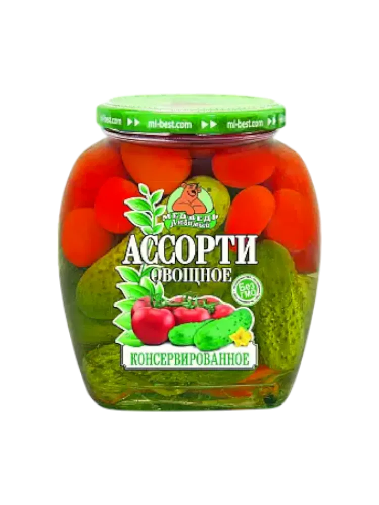 АССОРТИ ОВОЩНОЕ МЕДВЕДЬ ЛЮБИМЫЙ 720МЛ С/Б