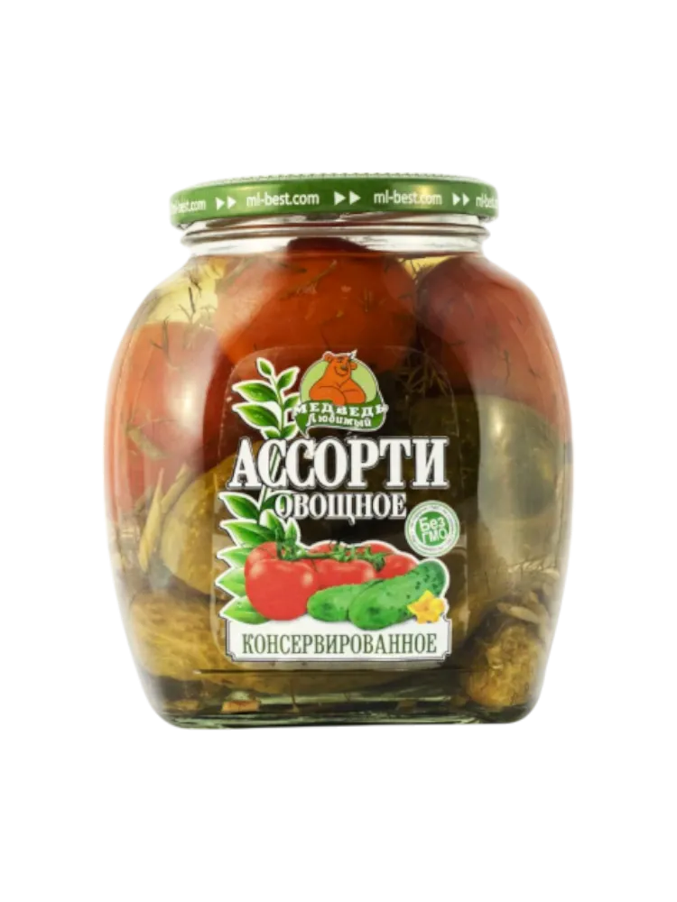 АССОРТИ ОВОЩНОЕ МЕДВЕДЬ ЛЮБИМЫЙ 1,5Л С/Б