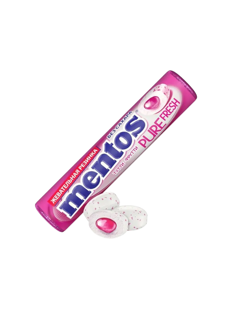 ЖЕВ РЕЗ MENTOS PURE FRESH 16Г ТУТТИ ФРУТТИ 