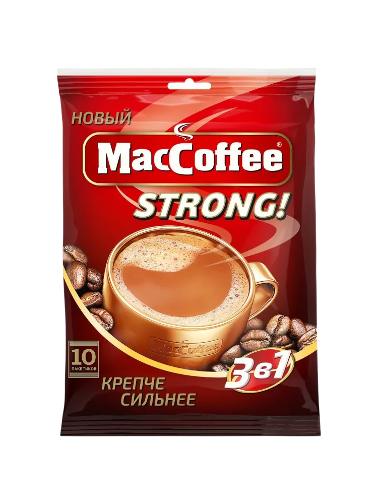 КОФЕ MACCOFFEE 20Г СТРОНГ