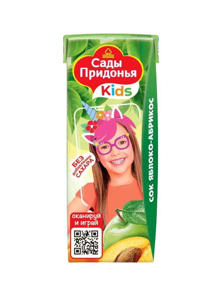 СОК САДЫ ПРИДОНЬЯ 200МЛ ЯБЛОКО АБРИКОС