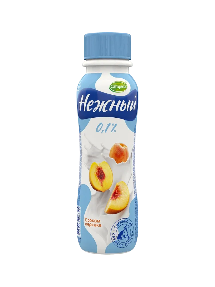 ЙОГУРТ CAMPINA НЕЖНЫЙ 285Г 0.1% ПЕРСИК