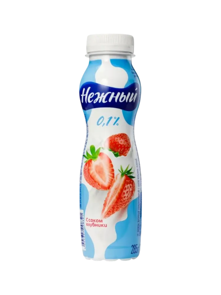 ЙОГУРТ CAMPINA НЕЖНЫЙ 285Г 0.1% КЛУБНИКА