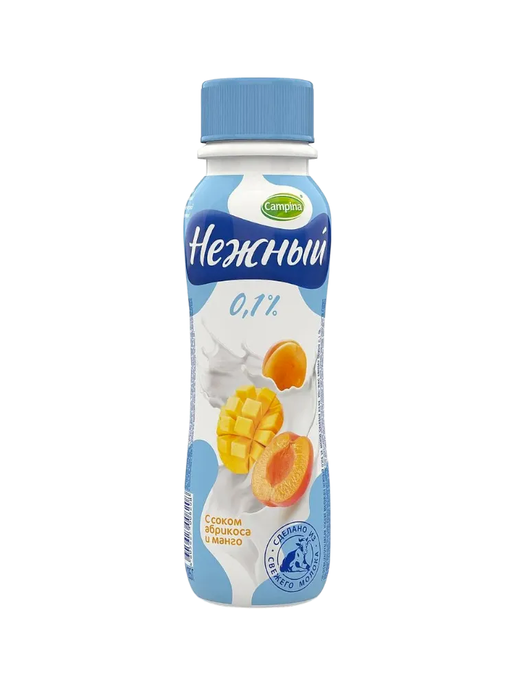 ЙОГУРТ CAMPINA НЕЖНЫЙ 285Г 0.1% АБРИКОС МАНГО