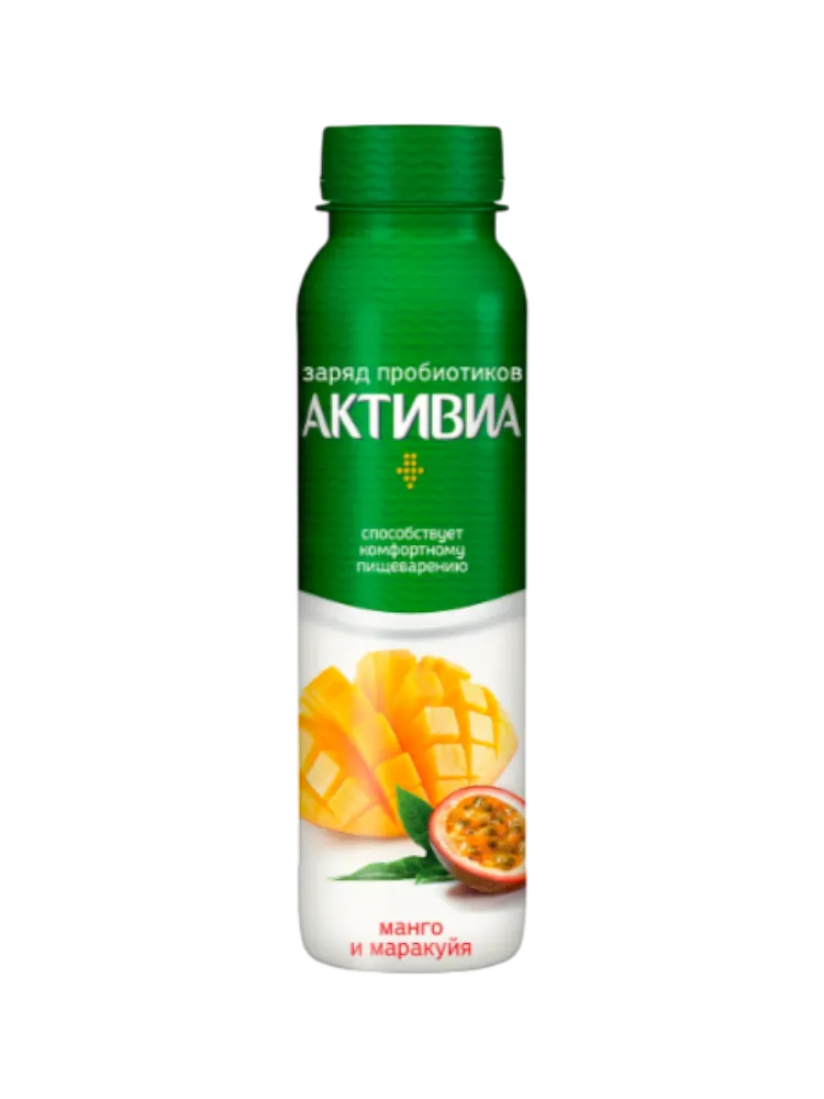 ЙОГУРТ ДАНОН АКТИВИА 270Г С МАНГО И МАРАКУЙЕЙ 2,1% ПИТ 