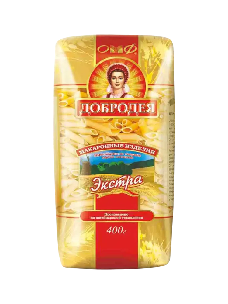 МАКАРОНЫ ДОБРОДЕЯ 400Г ПЕРЬЯ