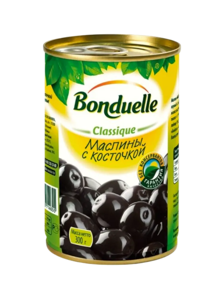 МАСЛИНЫ BONDUELLE 300Г С/К Ж/Б